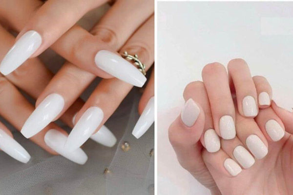 Mẫu Nail Trắng Tinh Khôi