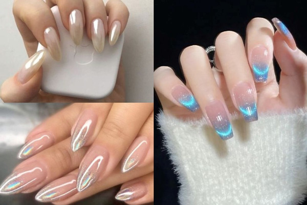 Nail Ombre Tráng Gương