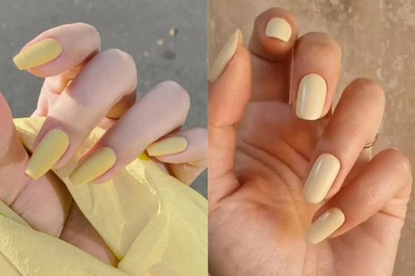 Nail Trơn Màu Vàng Nhạt