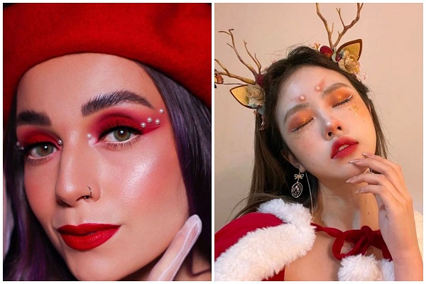 makeup noel với ngọc trai