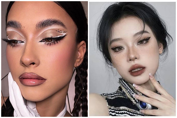 layout makeup cá tính