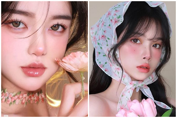 layout makeup nàng thơ