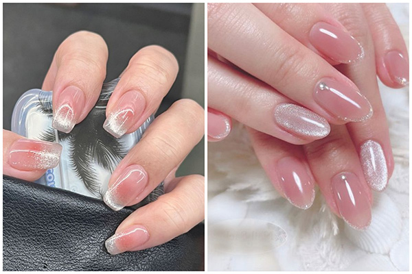 nail thạch hồng mắt mèo