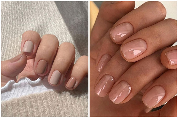 sơn gel màu nude tự nhiên