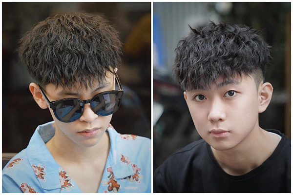 kiểu tóc ruffled nam tính