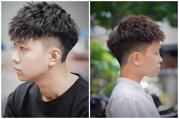 uốn ruffled mohican