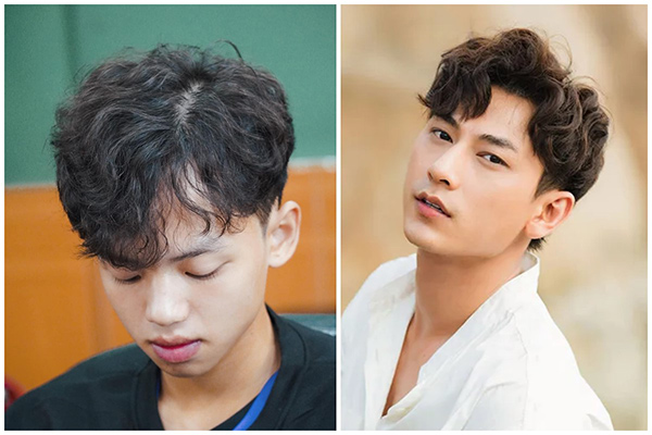 uốn ruffled side part