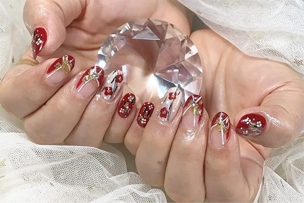 nail hoa văn cổ điển trung hoa