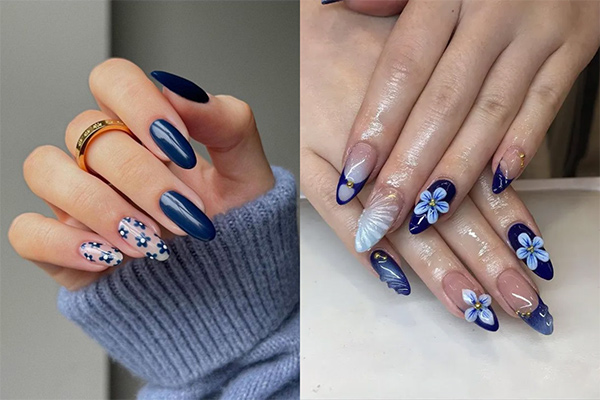 nail sắc xanh navy