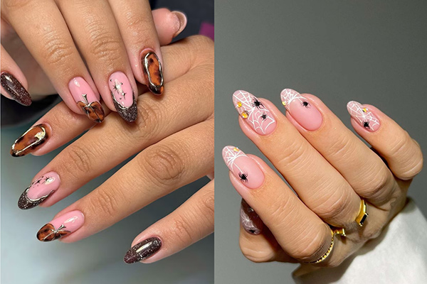 nail halloween đính đá