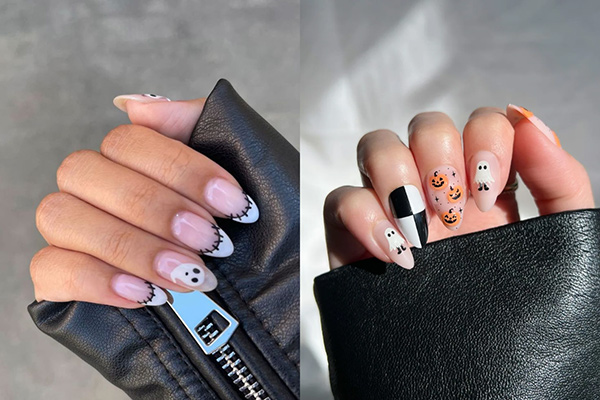nail halloween móng ngắn