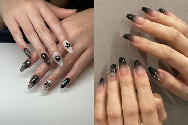 nail ombre halloween