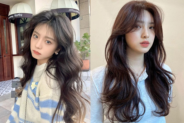 tóc uốn xoăn nhẹ dự tiệc