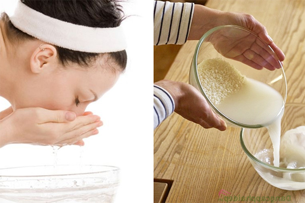 hướng dẫn rửa mặt bằng nước vo gạo