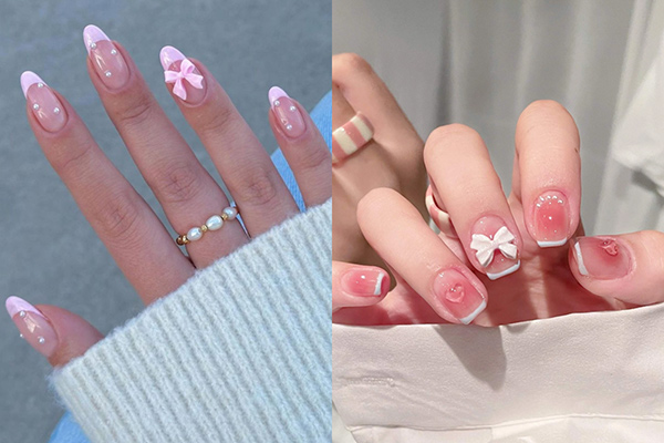 Nail đính charm nơ