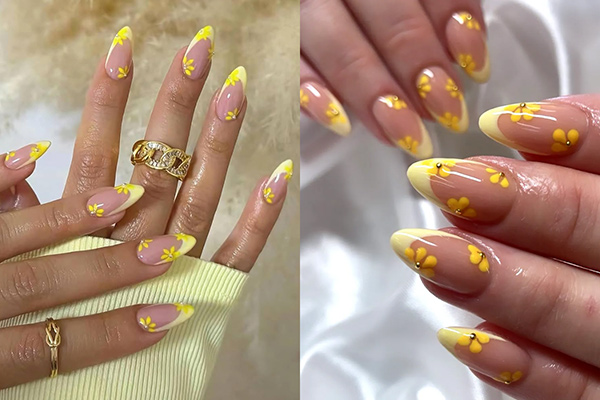 nail họa tiết hoa mai