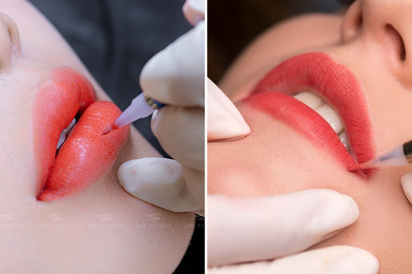 phun môi và xăm môi