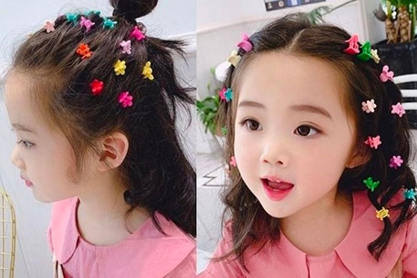 cách kẹp tóc càng cua cho bé gái