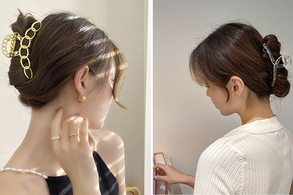 tóc kẹp càng cua kiểu hàn quốc