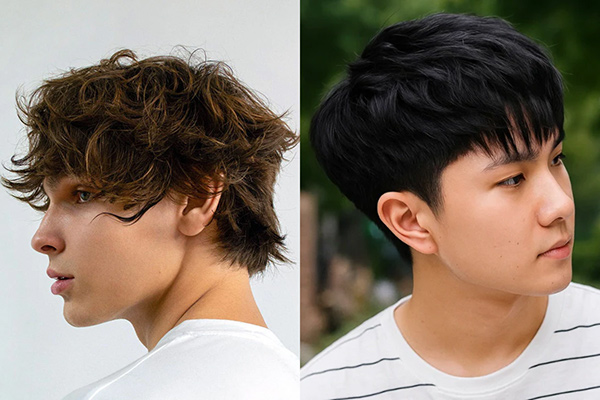 tóc layer cho mặt trái xoan nam