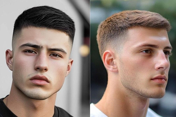 kiểu tóc short quiff ngắn
