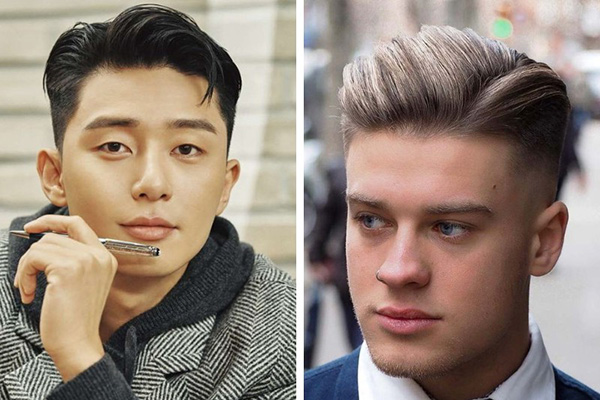 kiểu tóc short quiff side part