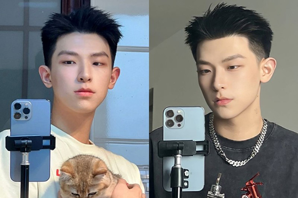 tóc short quiff dài