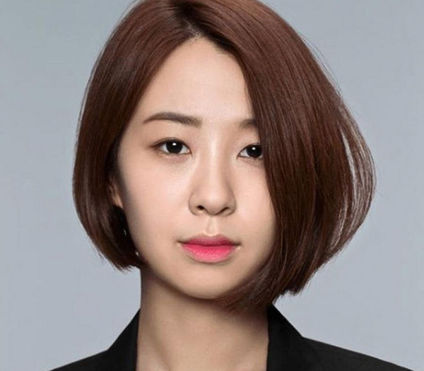 kiểu tóc bob vuông lệch