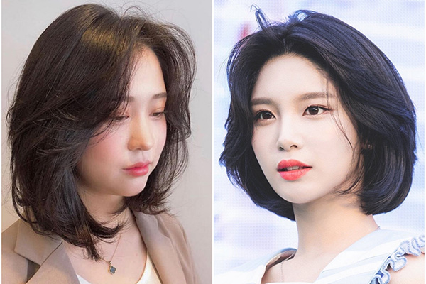 tóc ngắn uốn cúp