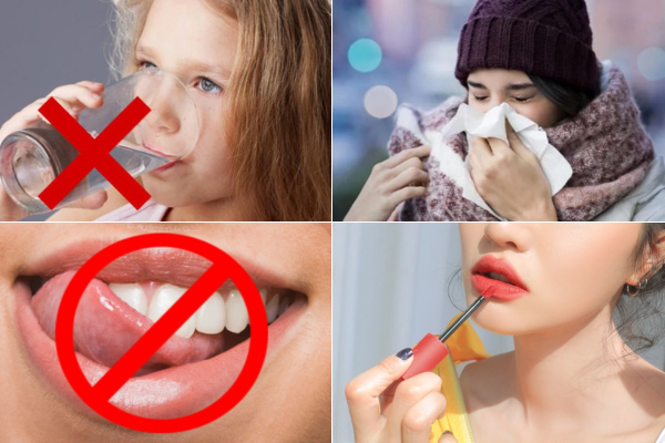 nguyên nhân gây khô môi