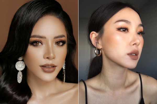 phong cách makeup tone nâu tây