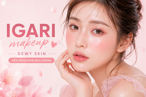 lớp nền dewy skin mỏng nhẹ