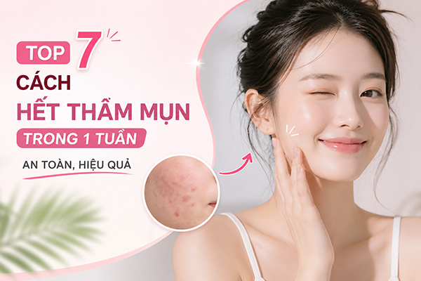 top 7 cách hết thâm mụn