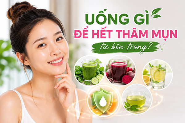 uống gì để hết thâm mụn từ bên trong