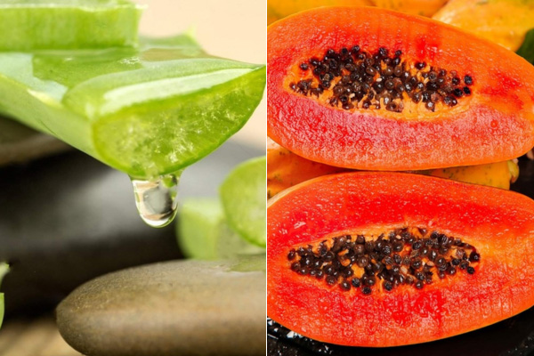 mặt nạ nha đam kết hợp với đu đủ chín