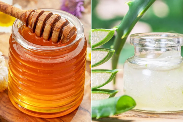 mặt nạ nha đam kết hợp với mật ong