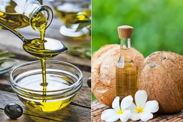 ủ tóc với dầu dừa và dầu oliu